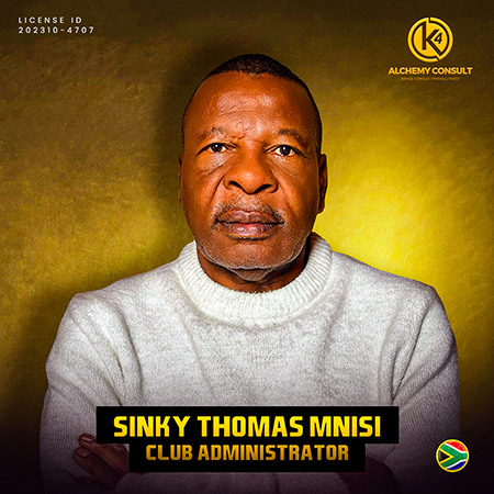 Sinky Thomas Mnisi- Club Administrator