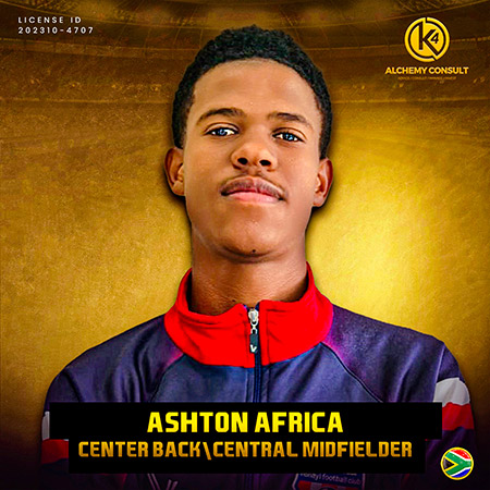 Ashton Africa- Center Back and Central Midfielder