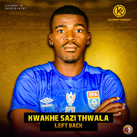 Kwakhe Sazi Thwala- Left Back