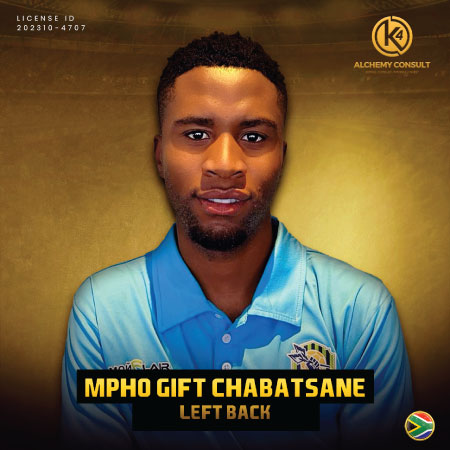 Mpho Gift Chabatsane- Left Back